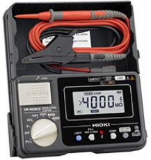 Megôhmetro IR4053 da Hioki, com tensão de teste até 1000 VCC