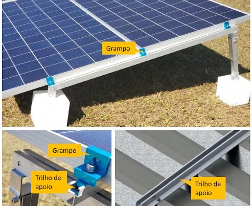 fixação de painéis solares