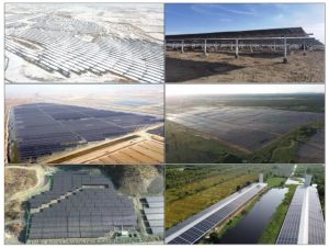 Figura 7: Aplicações do módulo de wafer de 182 mm em diferentes cenários pelo mundo