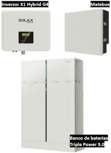 Componentes da Solax Power para soluções híbridas com energia solar e baterias. Fonte: Solax Power/reprodução