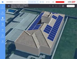 Modelagem finalizada, construída a partir do desenho do telhado contido no arquivo DXF