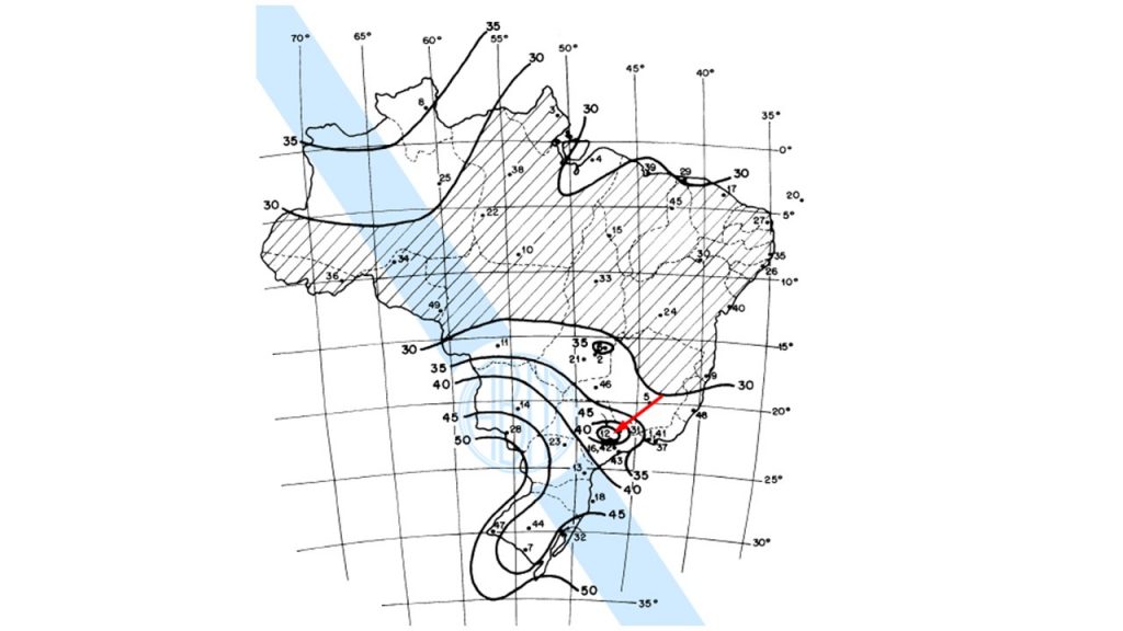 Isopletas do território brasileiro