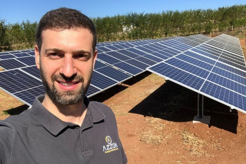Lucas Fernandes, fundador da Azzon Energia, buscou capacitação na área de engenharia elétrica.
