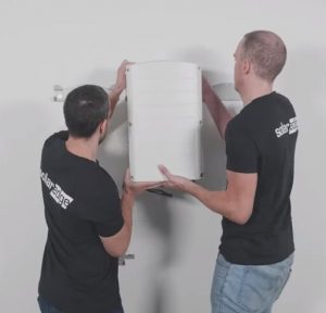 Colocação dos inversores nos suportes