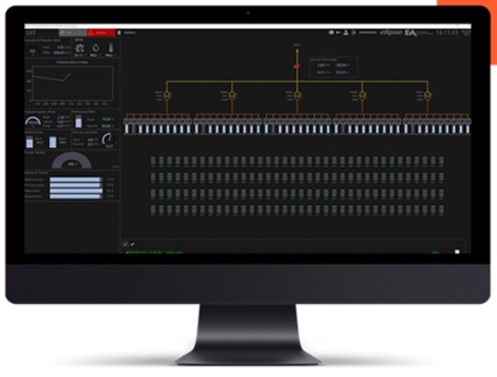 Por meio de um computador e software é possível comandar o funcionamento de uma usina