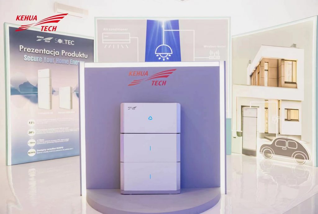 Sistema de armazenamento de energia residencial all-in-one. Foto: Kehua/Divulgação
