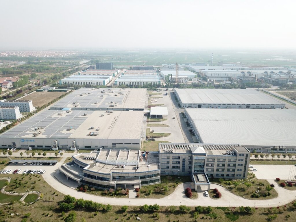 Matriz da HT-SAAE, localizada na China. Imagem: HT-SAAE/Divulgação