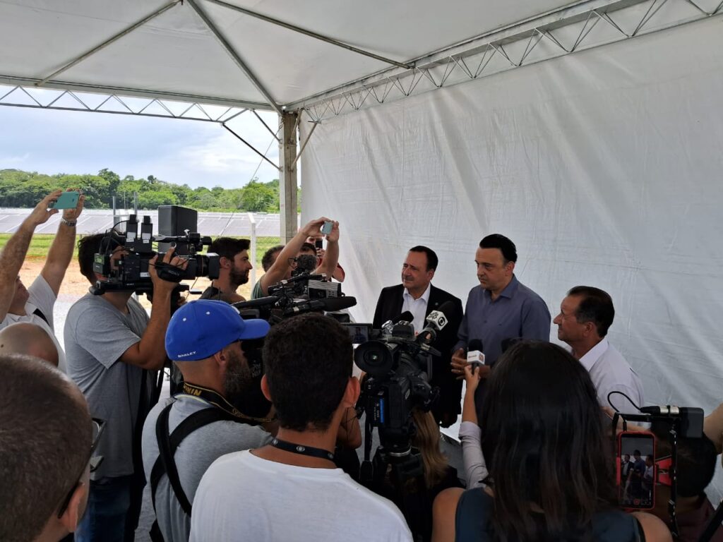CEO da EDP Brasil, João Marques da Cruz, e vice-governador do estado de São Paulo, Felício Ramuth. Divulgação EDP