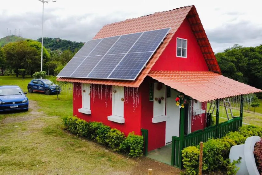 Casinha do Papai Noel em Ipatinga (MG) será iluminada com energia solar