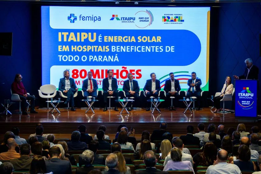 Hospitais filantrópicos terão energia solar em convênio com Itaipu