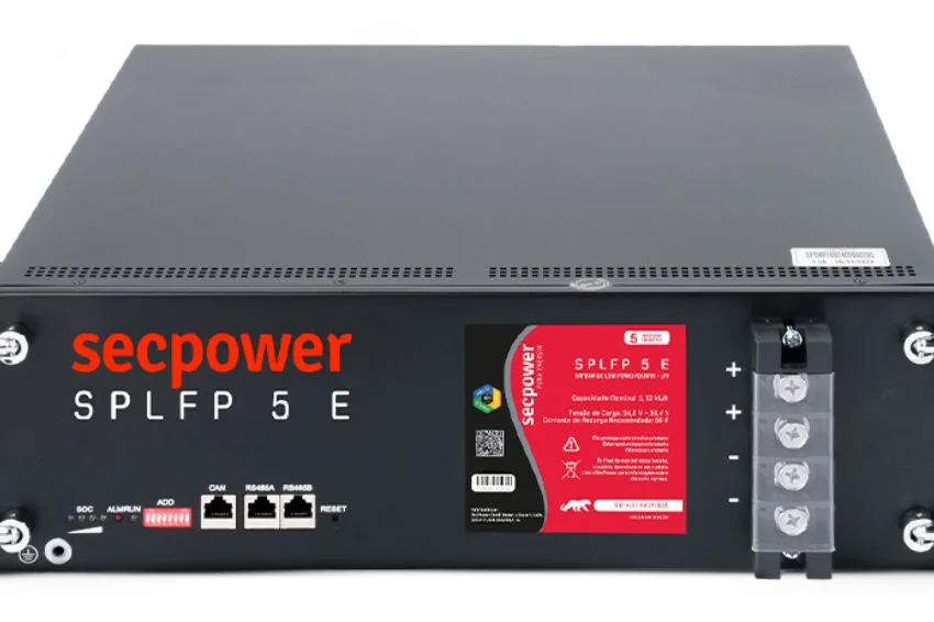 Canal Solar - SecPower lança bateria LFP com tensão de 51,2 V
