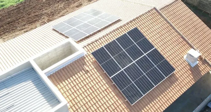 Instalação residencial área rural. Foto: Caio César Rubo/Reprodução